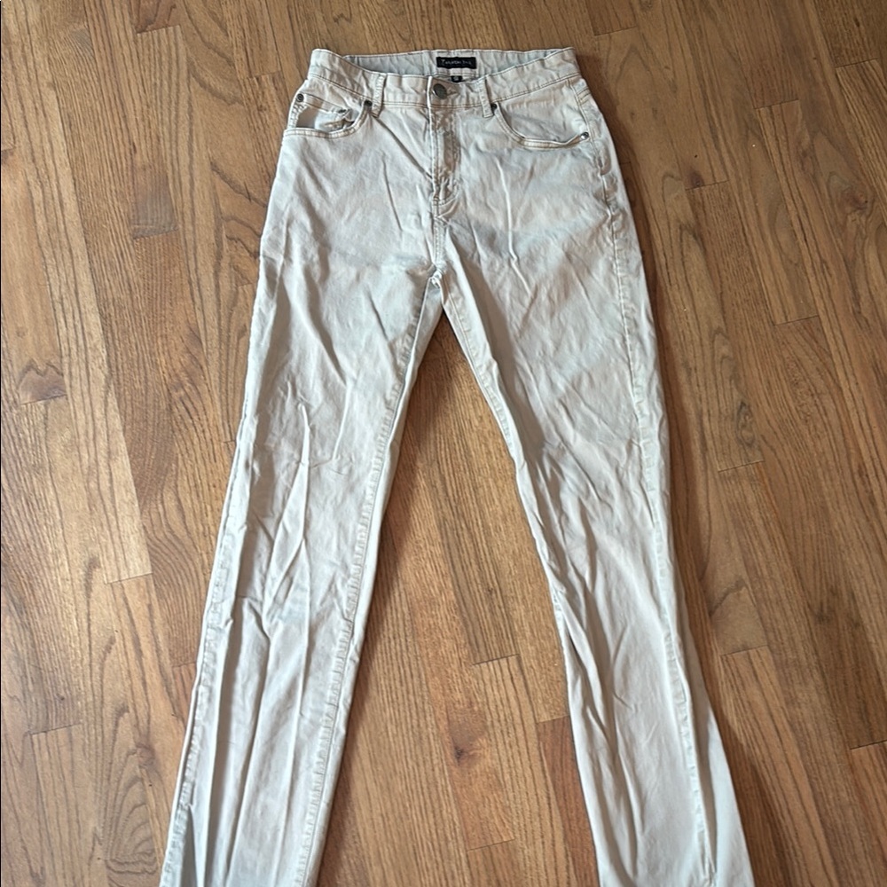 Beige American Tall Straight-Leg and Pants- waist 30 / length 38